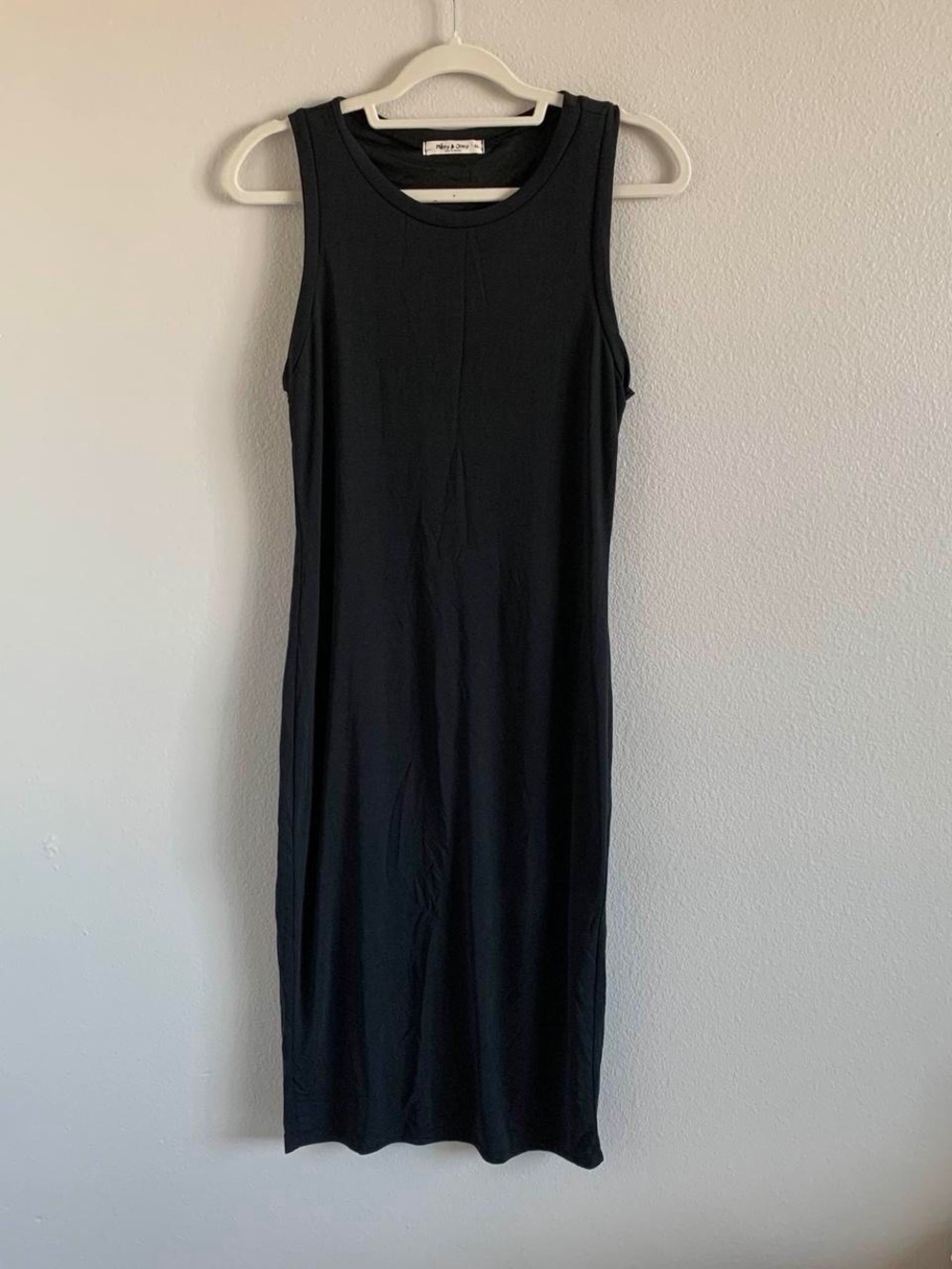 Sleeveless Black Midi Dress by Madewell